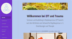 Desktop Screenshot of eft-und-trauma.de